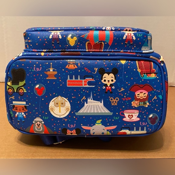 Disney Parks Icons Chibi Mickey Castle Dole Whip Loungefly Mini Backpack NEW - Picture 6 of 7
